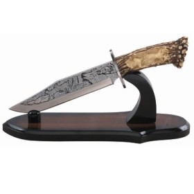 COLLECTOR'S KNIFE L fixedAMA MANICO FAKE HORN KBL 29695