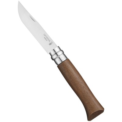 OPINEL KNIFE L din otel inoxidabilAMA MANICO nuc inoxidabil n. 8