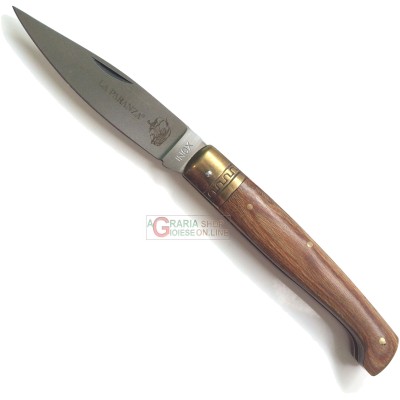 COLTELLO SCOFT BOTZ LA PARANZA MANICO IN LEGNO DI ROSA CM. 22