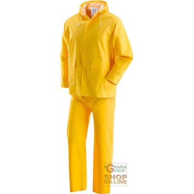 COMPLETO PVC BISPALMATO GIALLO TG S M L XL XXL XXXL