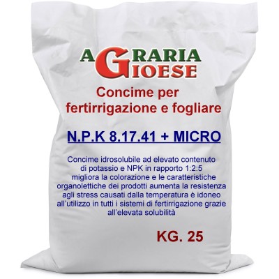 CUCIMSI FERTIRRIGAZCATANA ION NPK 9.12.38 CU MICROELEMENTE KG.