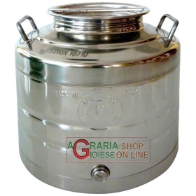 CONTAINER DIN OȚEL INOXIDABIL PENTRU ALIMENTE LT. 30 TIP GREU