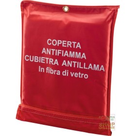 COPERTA ANTINCENDIO IN FIBRA DI VETRO CM 120X150