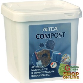 ALTEA COMPOST ATTIVATORE NATURALE PER IL COMPOSTAGGIO DEI RESIDUI VEGETALI KG. 3,5 ALTEA COMPOST ATTIVATORE NATURALE PER IL COMPOSTAGGIO DEI