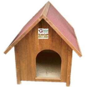 CUCCIA PER CANE ALAMO IN LEGNO VERNICIATA CM. 81X103X103H