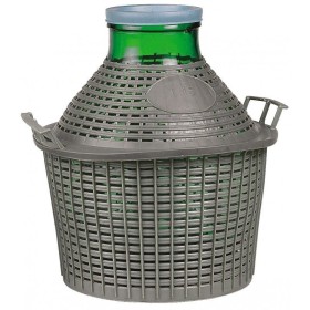 DEMIJOHN ÎN STICLĂ CU GURA LARGĂ LT. 15 DEMIJOHN ÎN STICLĂ CU GURA LARGĂ LT. 15