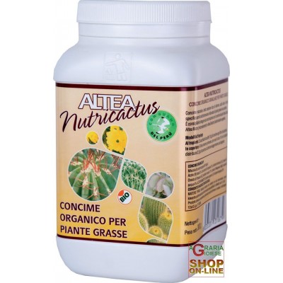 ALTEA NUTRICACTUS CUCIMȘI ORGANICO GRANULAR PENTRU SUCULENTE CU