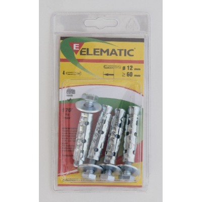 ELEMATIC BLISTER TASSELLI LE/B8 PZ. 4