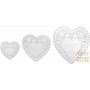 FACKELMANN 3 SOTTOTORTA IN CARTA A FORMA DI CUORE. 95X105 MM