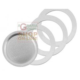 FACKELMANN FILTRO IN ALLUMINIO DA 6 TAZZE + 3 GUARNIZIONI ART.