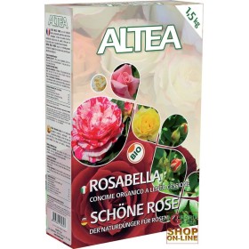 ALTEA ROSABELLA CUCIMȘI ORGANICO GRANULAR PENTRU TRANDAFIRI ȘI ARBUȘTI DE GARD VIU kg. 1,5 ALTEA ROSABELLA CUCIMȘI ORGANICO GRANULAR PENTRU TRANDAFIRI ȘI