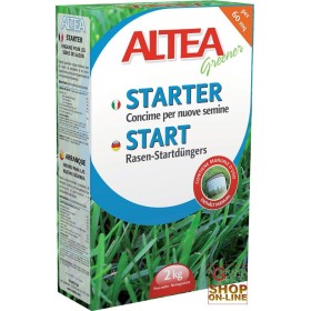 ALTEA STARTER CONCIME PER TAPPETI ERBOSI PER NUOVE SEMINE E RIGENERAZIONI 2 Kg ALTEA STARTER CONCIME PER TAPPETI ERBOSI PER NUOVE SEMINE E