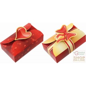 FACKELMANN SCATOLINE REGALO 2 SOGGETTI CUORE E FIOCCO PZ. 4