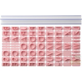 FACKELMANN SET ALFABETO A PRESSIONE PER BISCOTTI E CAKE DESIGN