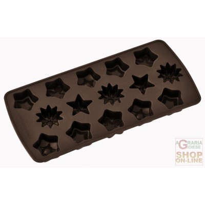 FACKELMANN STAMPI IN SILICONE PER PRALINE COLORE CIOCCOLATO