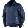 FELPA 65% POLIESTERE 35% COTONE GR 290 MQ ZIP LUNGA COLORE BLU