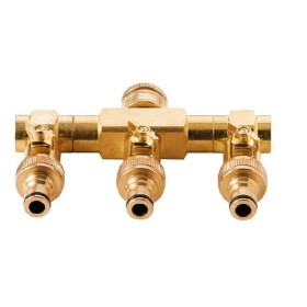 FERRARI MUFĂ TAP DIN ALAMĂ CU TREI CĂI