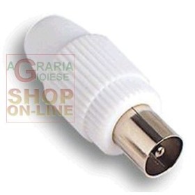 FME ART. 32.000 SPINA COASSIALE DIRITTA PER CAVO ANTENNA TV MM.