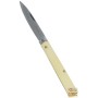 FRARACCIO COLTELLO SFILATO MANICO IN OTTONE LAMA IN ACCIAO INOX