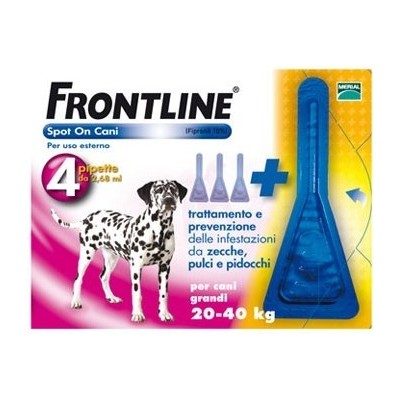 FRONTLINE SPOT-ON 20 - 40 KG. 4 PIPETE