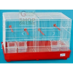 CAGE PENTRU PĂSĂRI DE INCUBAȚIE 2 LOCURI CM. 55x32x36h