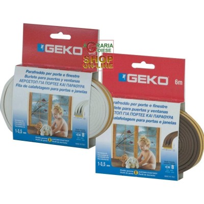 GEKO STRIP PARAFREDDO IN GOMMA BIANCA EPDM TIPO E MT. 6