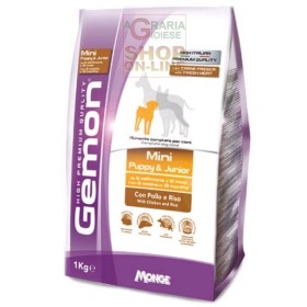 GEMON MANGIME PER CANI MINI PUPPY JUNIOR CON POLLO-RISO KG. 1
