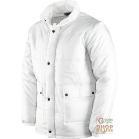 JACHETA DIN NYLON CU MANIACEA CULOARE ALBA DETASABILA TG S M L
