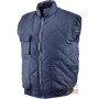 GILET COTONE POLIESTERE COLORE BLU TG S M L XL XXL XXXL