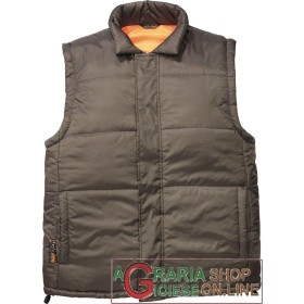GILET DISCO MARRONE IN NYLON IMBOTTITURA IN POLIESTRE TG. M -