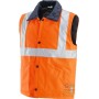 GB TEX FABRIC VEST CU BENZI 3M EN 471 EN 343 CULOARE PORTOCALIE