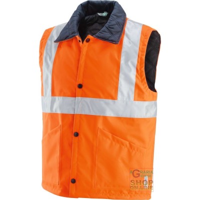 GB TEX FABRIC VEST CU BENZI 3M EN 471 EN 343 CULOARE PORTOCALIE