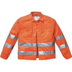 GIUBBINO ARANCIO CON BANDE RIFRANGENTI 3M TG. 46 AL 62