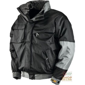 JACHETA DIN POLIESTER NEGRU DIN PVC NEGRU IN NEGRU TG S XXL