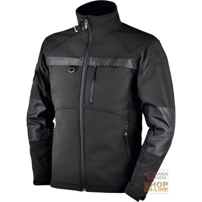 GIUBBINO IN SOFTSHELL CON CERNIERA AL FONDO CON PORTABADGE