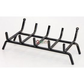 GRĂTAR DIN LEMN DIN FIER FORJAT PENTRU ȘEMINEU CM.50