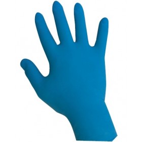 GUANTI IN LATTICE NITRILE AZZURRO SENZA POLVERE TG. M A XXL