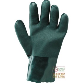 GUANTO PVC CM 27  COLORE VERDE  TG  8 5 9 5 GUANTO PVC CM 27 COLORE VERDE TG 8 5 9 5