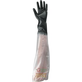MĂNUȘĂ UȘOARĂ MANICA LUNGĂ DIN PVC DE CULOARE NEAGRĂ TG M L XL