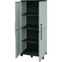 ARMADIO IN RESINA GRIGIO 2 PORTE 3 RIPIANI ALTO CM. 70X39X172