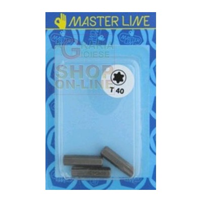 TORX INTRODUCE MM. 25 GR. T40 m 8,0 BUC 3