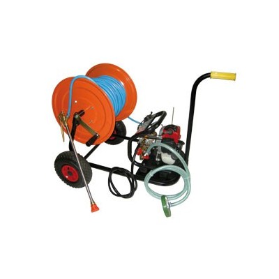 KIT MOTOPOMPA CON CARRELLO AVVOLGITUBO 2HP COD. 6128010