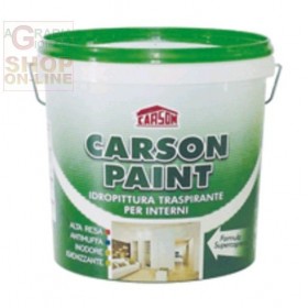 CARSON PAINT PITTURA SEMILAVABILE TRASPIRANTE SUPER COPRENTE LT. 14 CARSON PAINT PITTURA SEMILAVABILE TRASPIRANTE SUPER COPRENTE