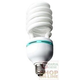 LAMPADA BASSO CONSUMO ENERGETICO SPIRALE GRANDE E27 WATT. 65 MM. 265X80 LAMPADA BASSO CONSUMO ENERGETICO SPIRALE GRANDE E27 WATT. 65