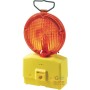 LAMPADA STRADALE INTERMITTENTE VETRO GIALLO DIAM 18 CON STAFFA