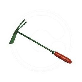 ATTREZZINO QUADRO BIDENTE CON IMPUGNATURA LEGNO ATTREZZINO QUADRO BIDENTE CON IMPUGNATURA LEGNO