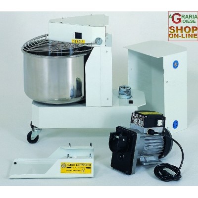 LEONARDI IMPASTATRICE INOX KG. 8 CON MOTORE HP. 0,5 MULTIUSO