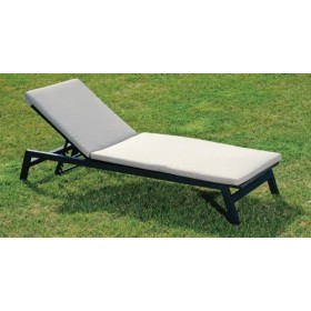 ȘEZLONG IASOLE ALUMINIU ANODIZAT CU PERNĂ ȘEZLONG IASOLE ALUMINIU ANODIZAT CU PERNĂ