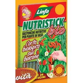 LINFA NUTRISTICK BIO BASTONCINI NUTRITIVI PER PIANTE DA ORTO IN VASO PZ. 24 LINFA NUTRISTICK BIO BASTONCINI NUTRITIVI PER PIANTE DA ORTO IN