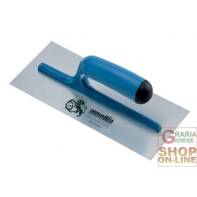 AUSONIA FRATTAZZO IN  ACCIAIO LISCIO MANICO IN PLASTICA CM. 28x12 AUSONIA FRATTAZZO IN ACCIAIO LISCIO MANICO IN PLASTICA CM. 28x12